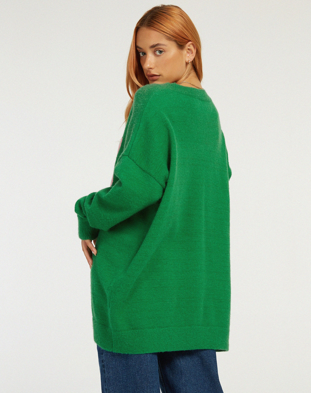 Lulees Pullover in Grün Pinky Promise