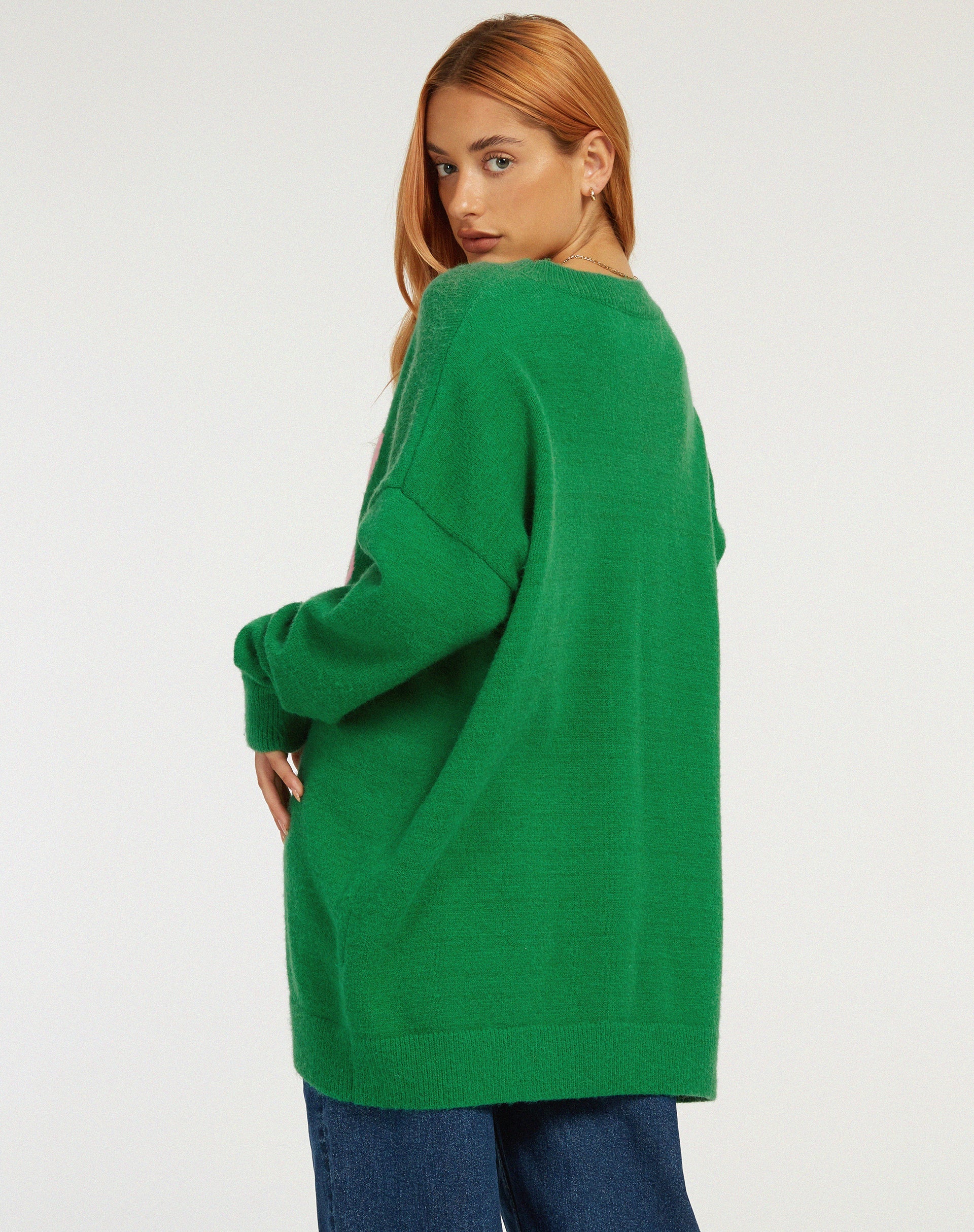 Image of Lulees Pullover in Grün Pinky Promise