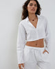Image von Lyse Super Cropped Shirt in Weiß
