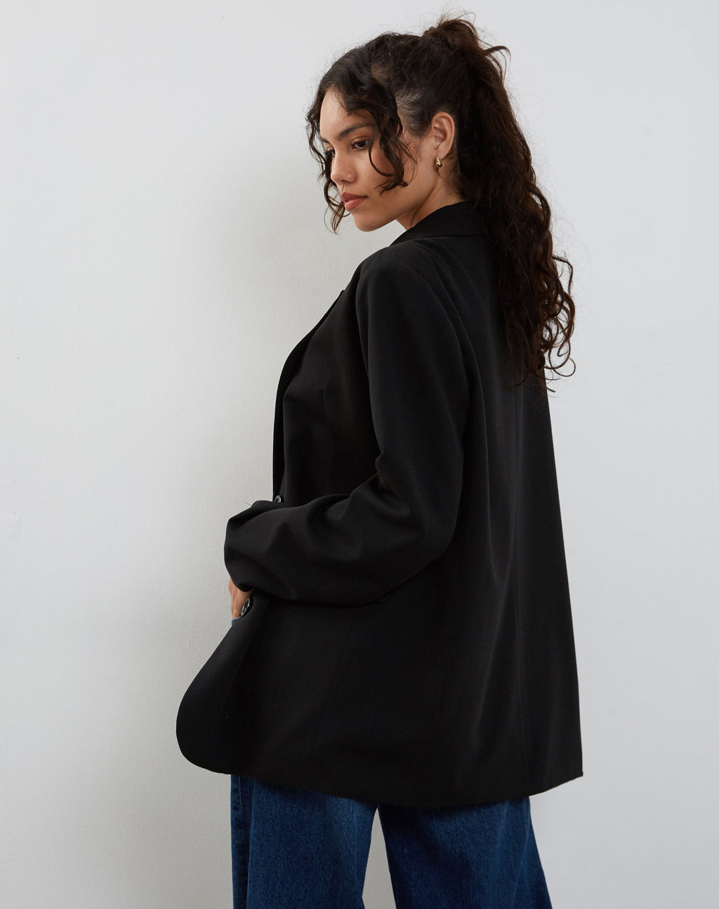 Maiwa Blazer in Schwarz
