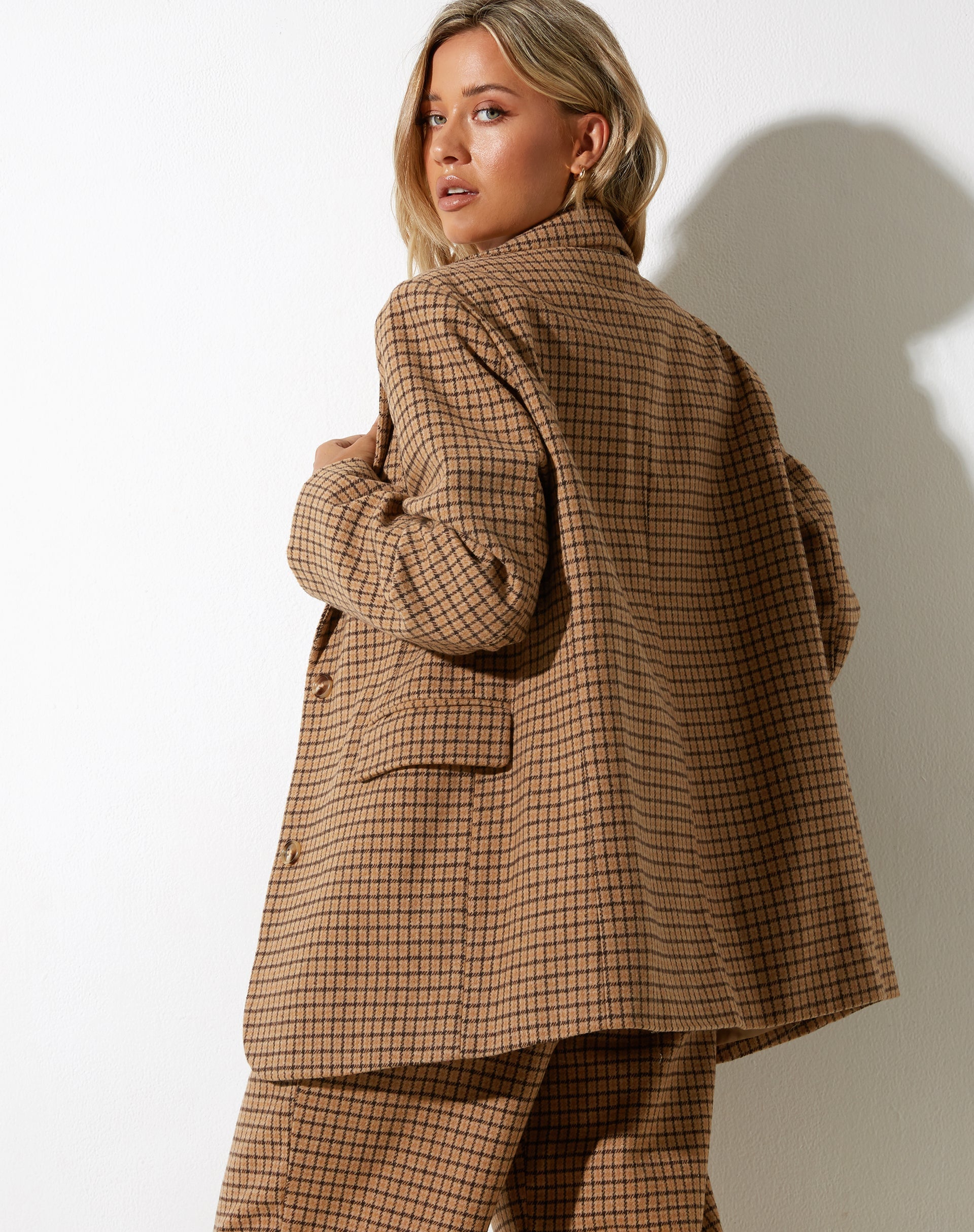 Bild von Maiwa Blazer aus Wolle Braun