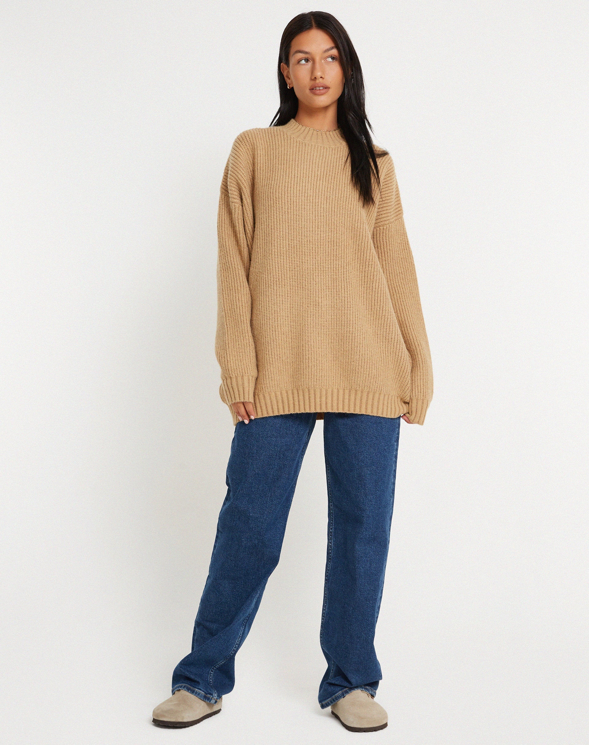 Image of Mody Pullover in Tan Rib