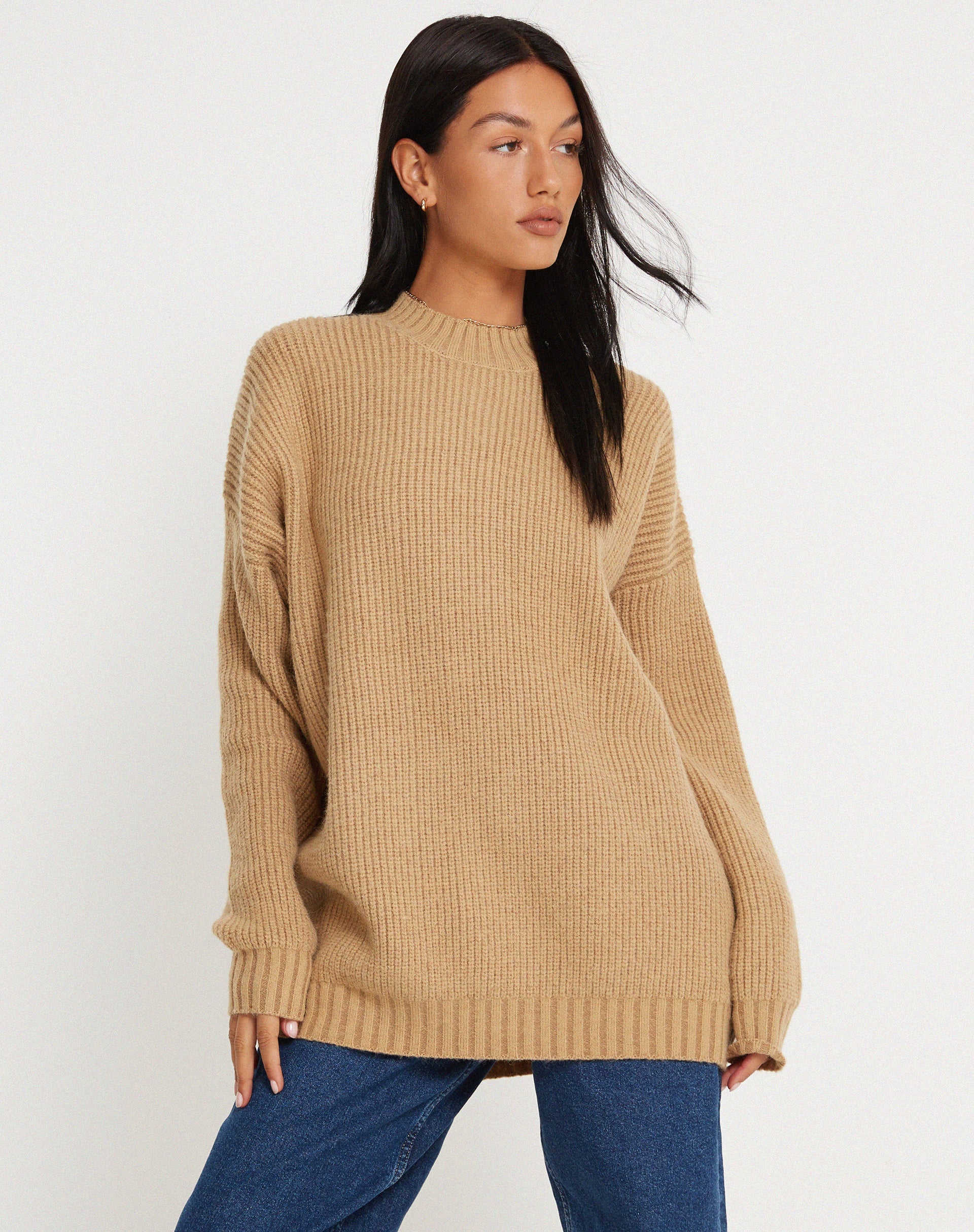 Image of Mody Pullover in Tan Rib