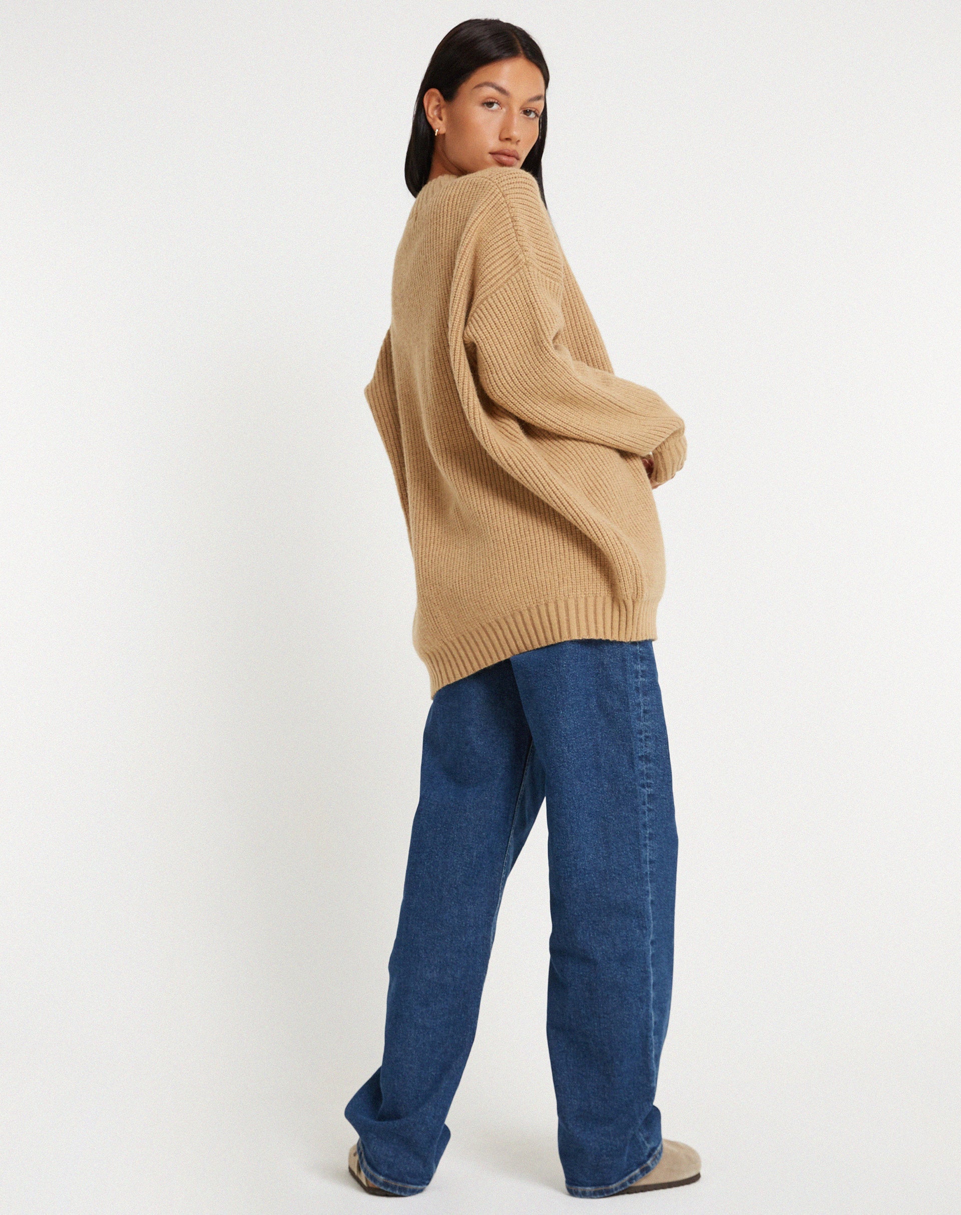 Image of Mody Pullover in Tan Rib