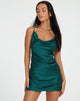 Image of Paiva Kleid aus Satin Waldgrün
