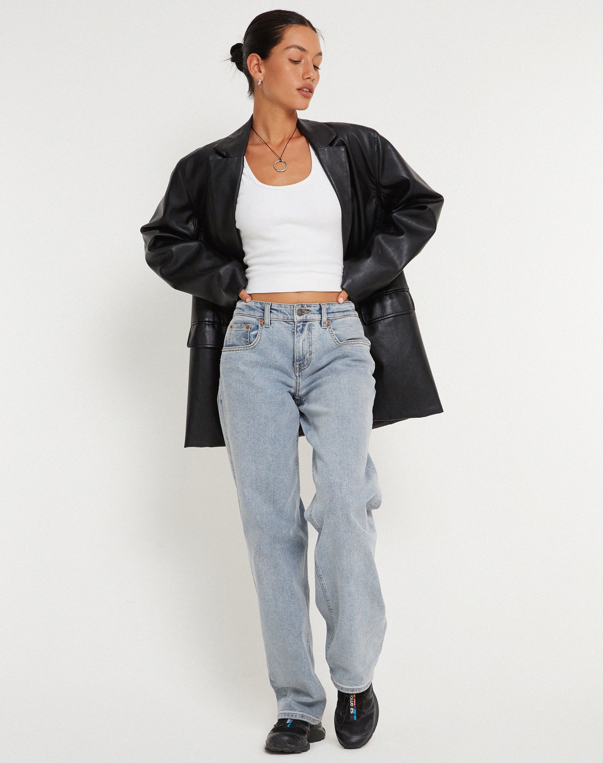 Image von Saken Blazer in Pu Schwarz