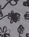 Doodle Blume Grau