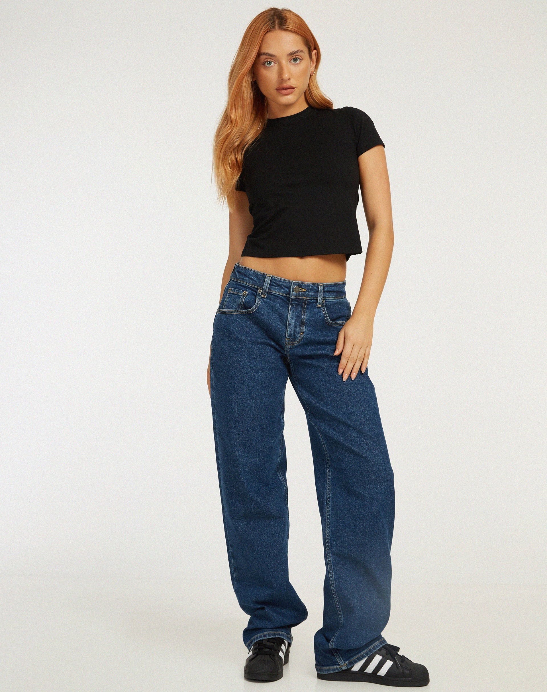 Bild von Surtie Crop Top aus Lycra Schwarz