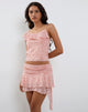 Bild von Chira Asymmetrisches Cami-Top in Shadow Floral Pink