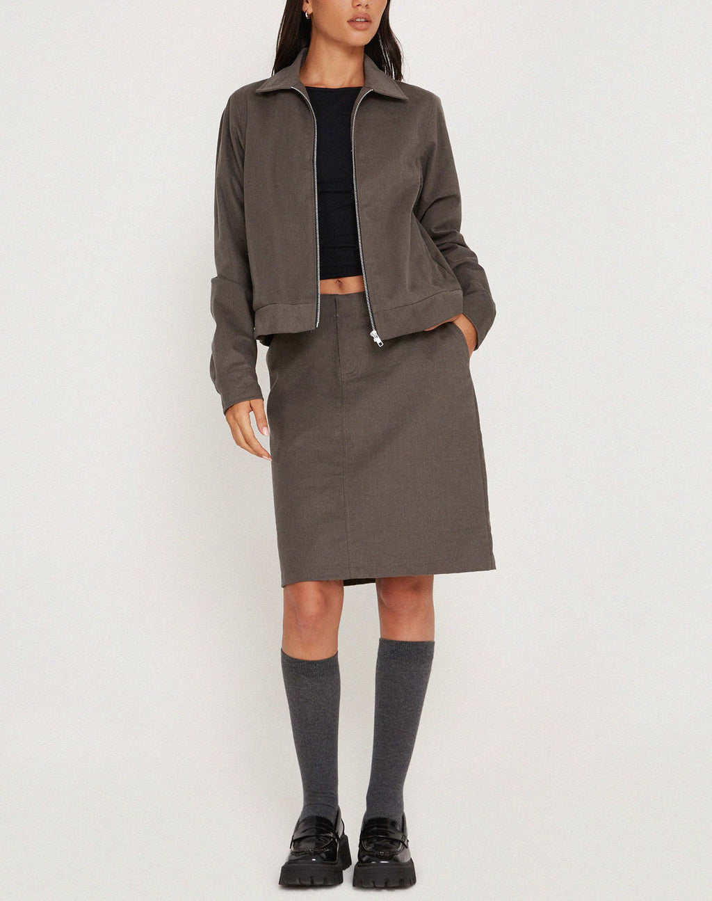 Tumbas Jacke in Dunkelgrau