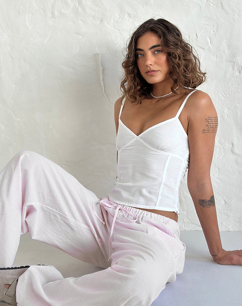 Rey Cami Top in Elfenbein