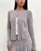 Image of Rhea Strickjacke in Pointelle Braun