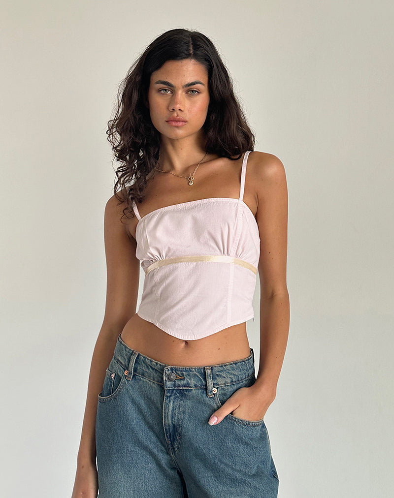 Image of Riana Cami Top in Hellrosa