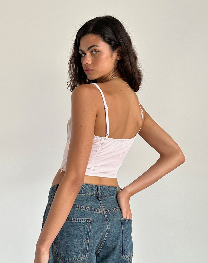 Image of Riana Cami Top in Hellrosa