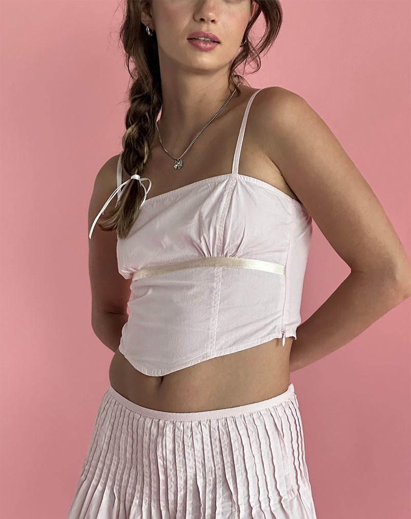 Image of Riana Cami Top in Hellrosa