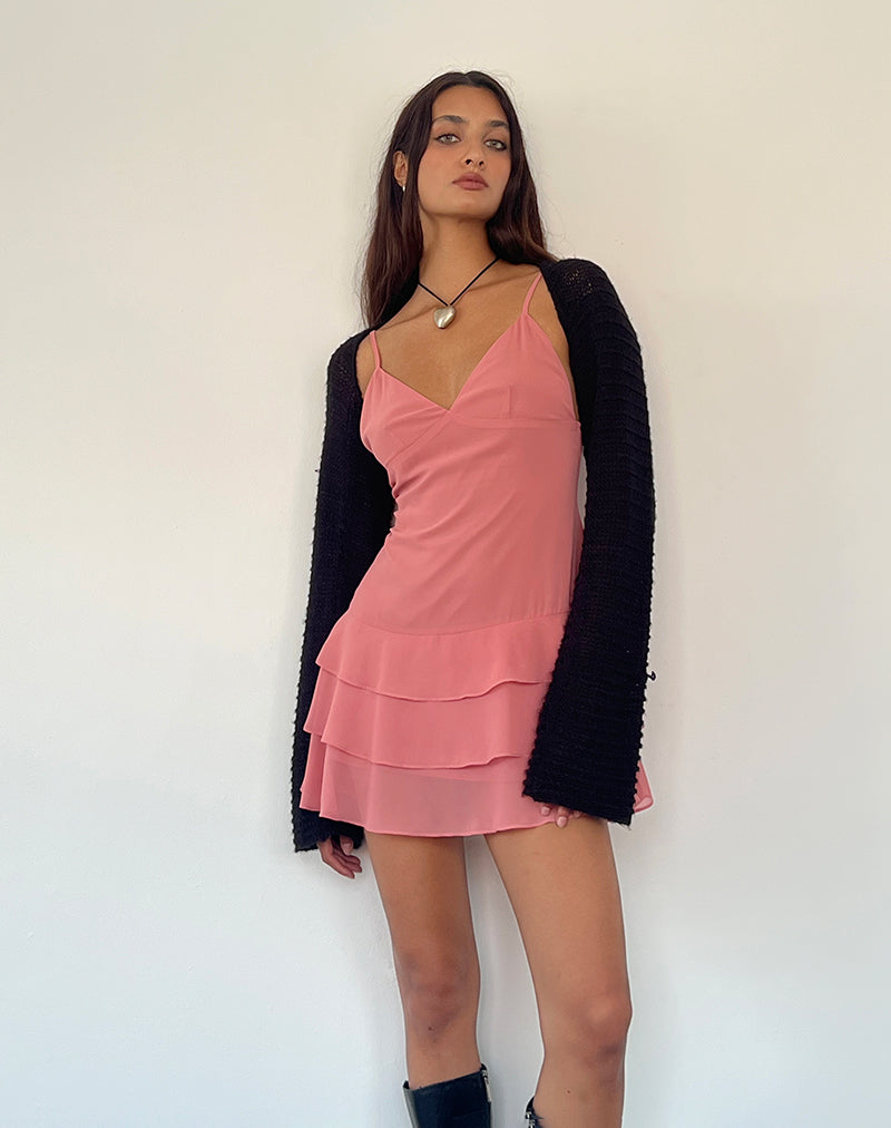 Image of Riasi Minikleid aus Chiffon in Blush
