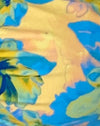 blau aquarelliert floral