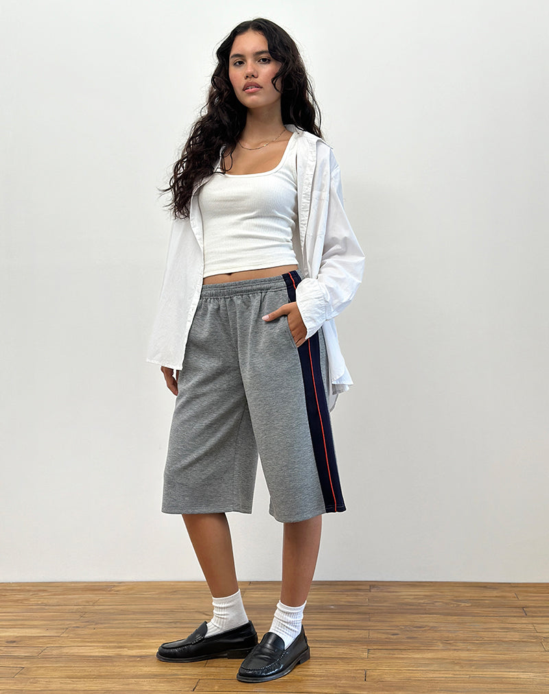 Abbildung der Ridley Side Stripe Shorts in Grau