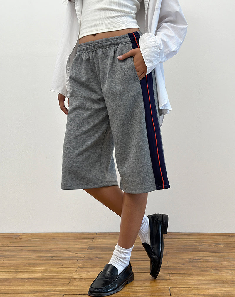 Ridley Shorts mit Seitenstreifen in Grau