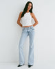 Bild von Rigid Low Rise Flare Jeans in 80s Light Wash