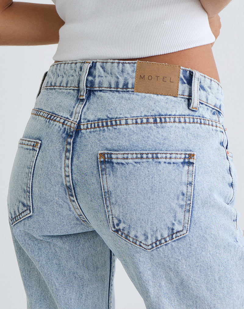 Bild von Rigid Low Rise Flare Jeans in 80s Light Wash