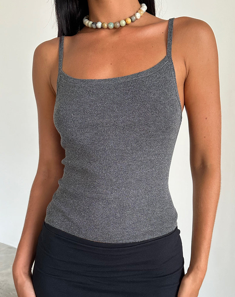 Riona Vest Top in Dunkelgrau