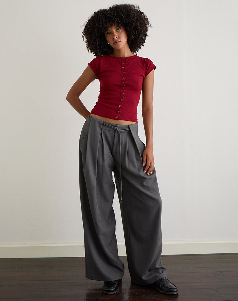 Bild von Rivela Tie Waist Trouser in Grau