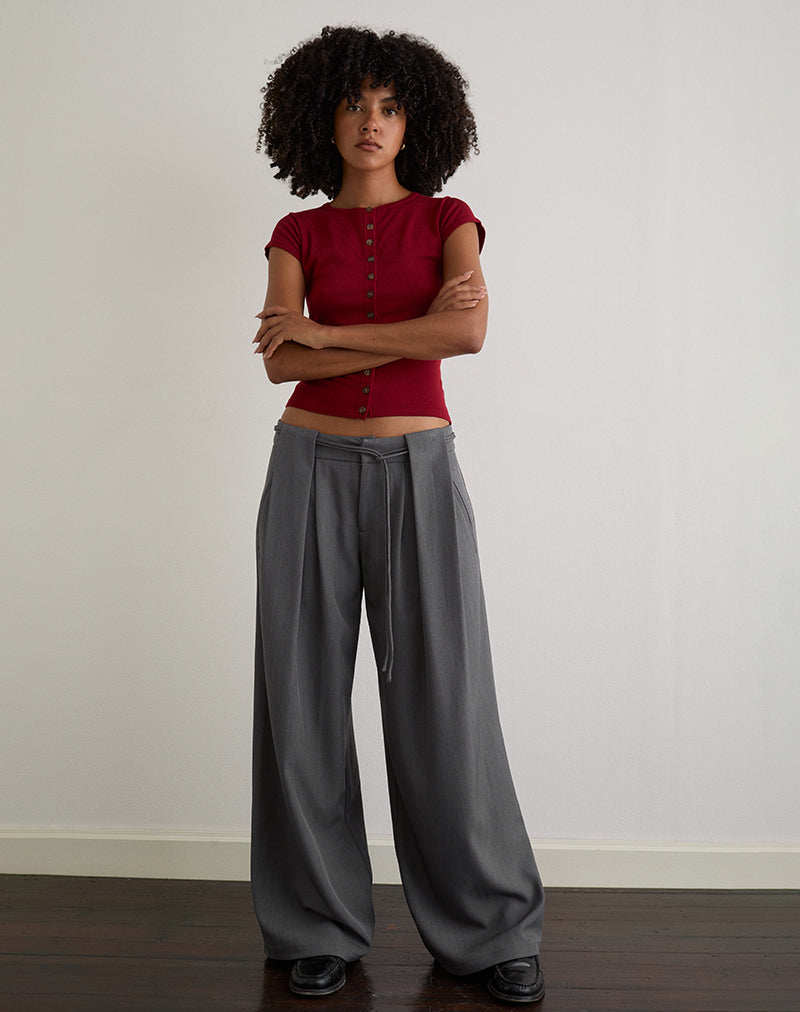 Bild von Rivela Tie Waist Trouser in Grau