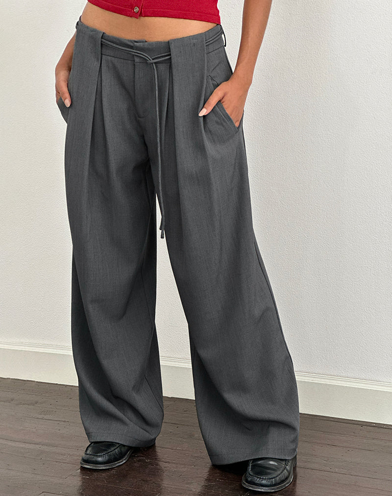 Rivela Tie Waist Hose in Grau