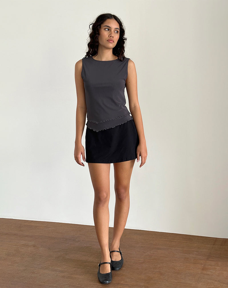 Image of Rochie Asymmetrisches Top aus Mesh Ocean Storm