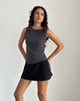 Image of Rochie Asymmetrisches Top aus Mesh Ocean Storm