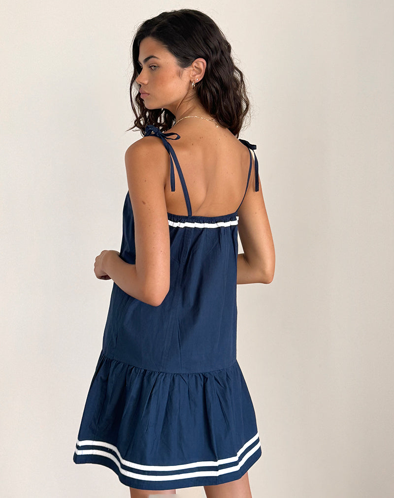 Bild von Rodha Cami Mini Dress in Popeline Navy