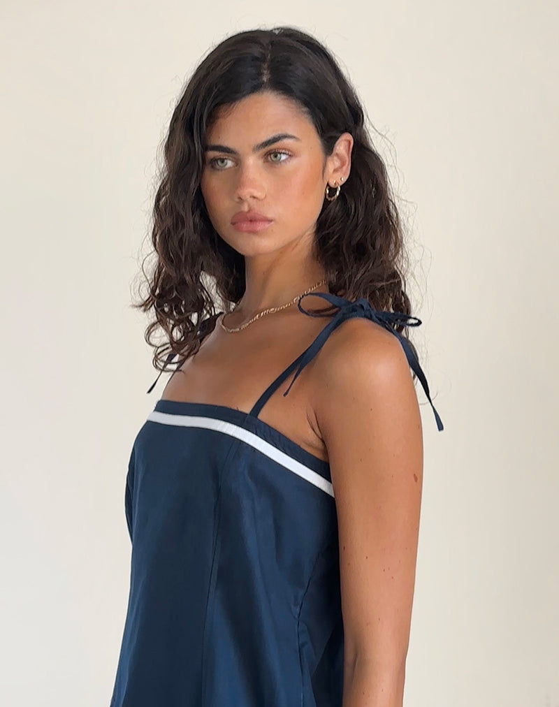 Bild von Rodha Cami Mini Dress in Popeline Navy
