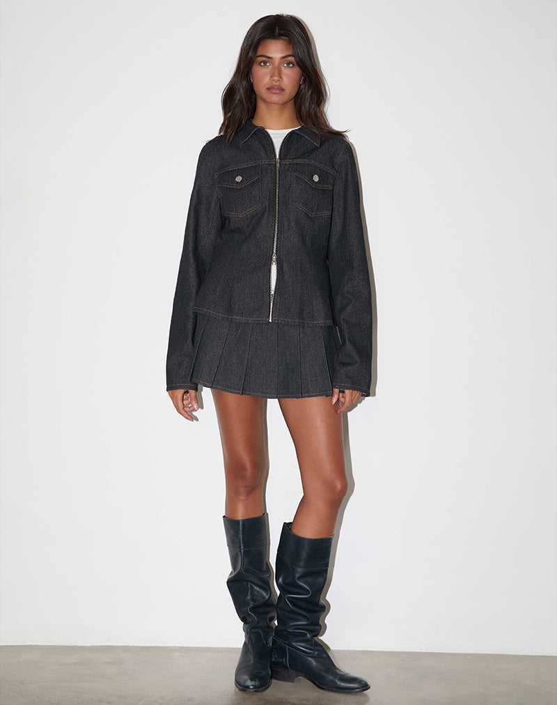 Rohana Jacke in Chambray Indigo