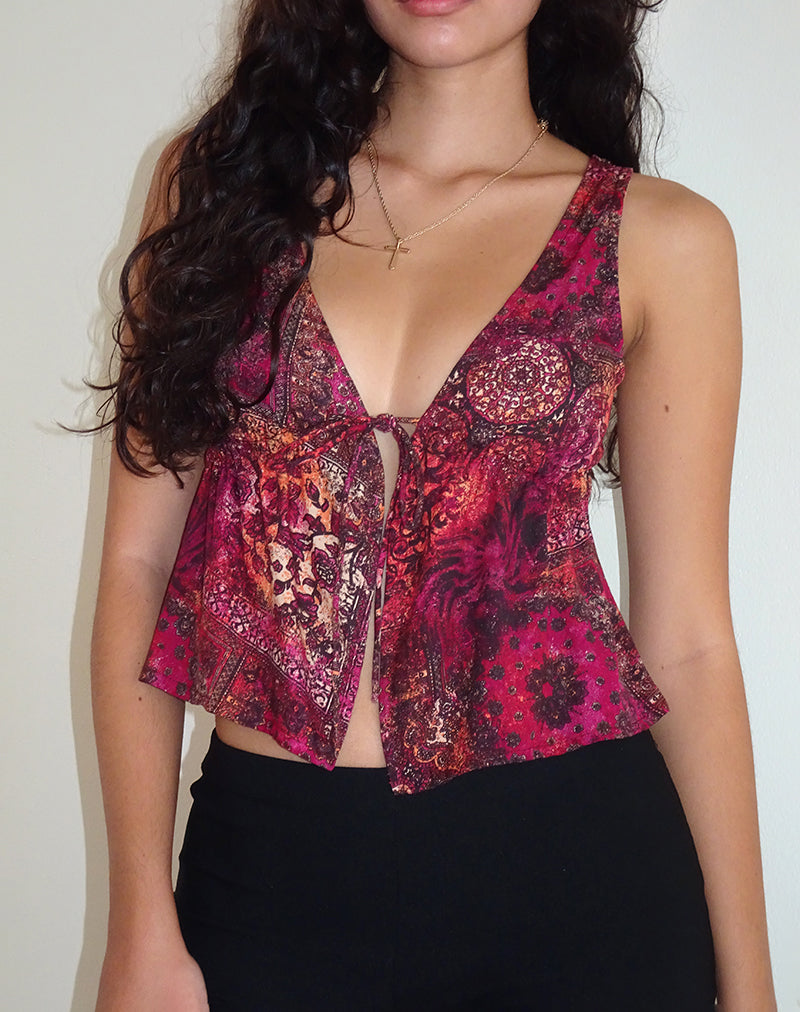 Bild von Rolia Cami Top in abstraktem Paisley