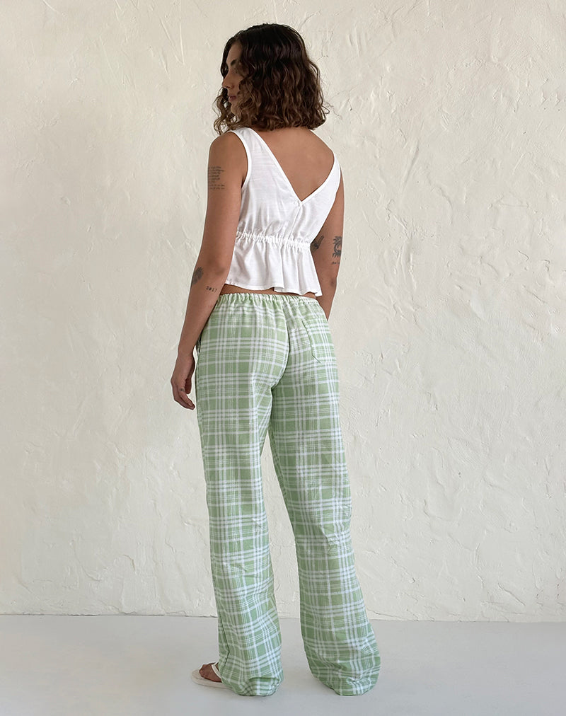 Image of Lirura Hose aus Tischtuch Neo Mint
