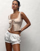 Bild von Rona Satin Butterfly Top in Buttercream