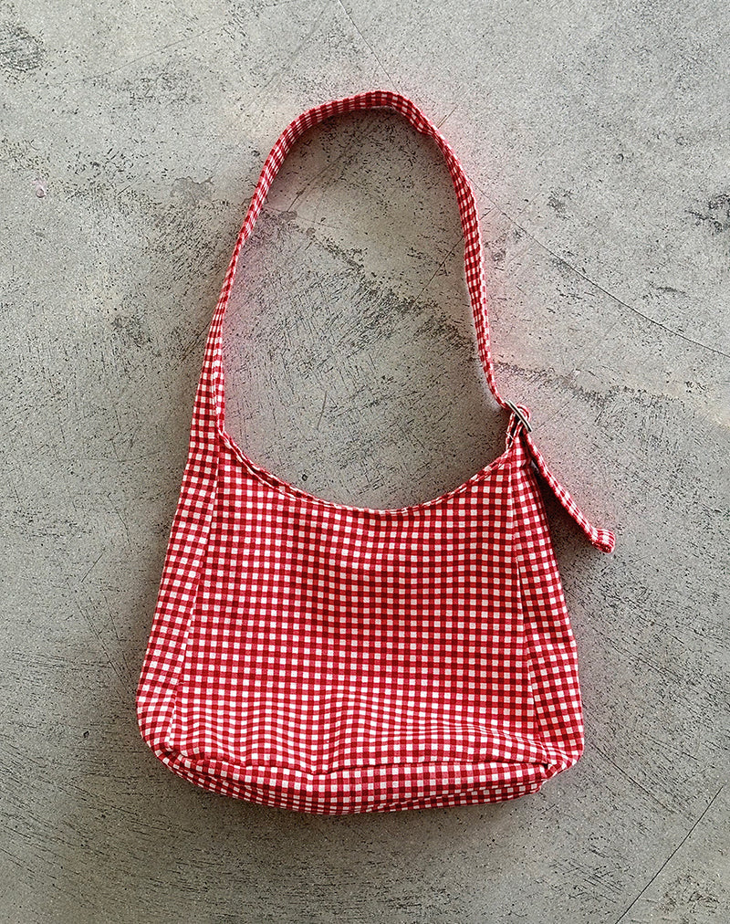 Roscoe Tasche aus rotem Gingham