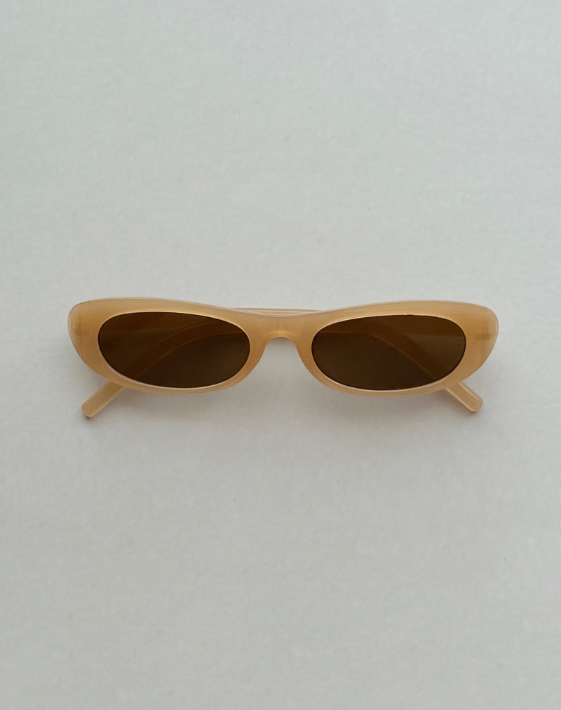Image of Rotu Rectangle Sonnenbrille in Opaque Tan