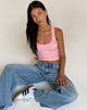Bild von Roxe Gerippte Weste Top in Ballet Pink
