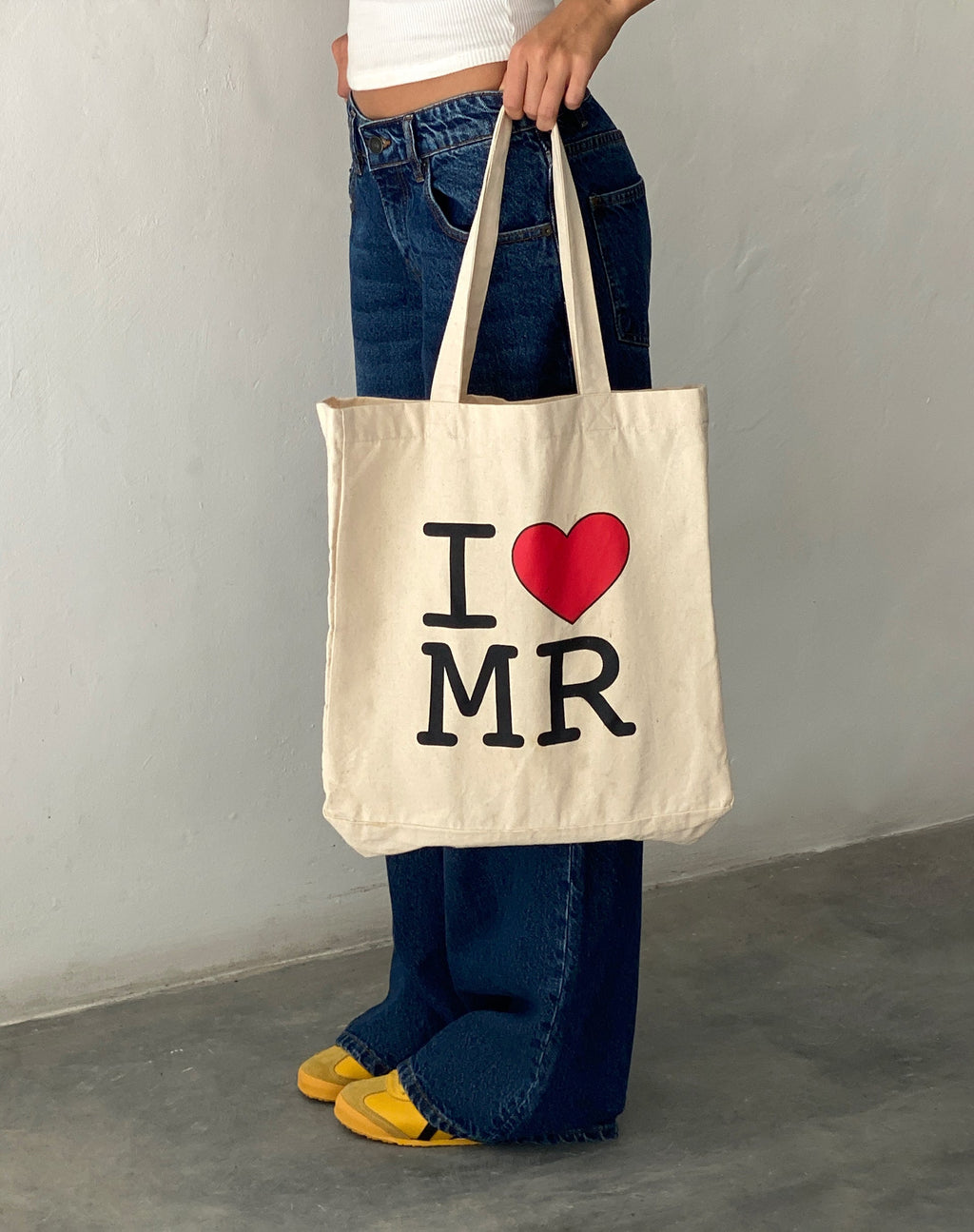 I Heart MR Tragetasche in Off White