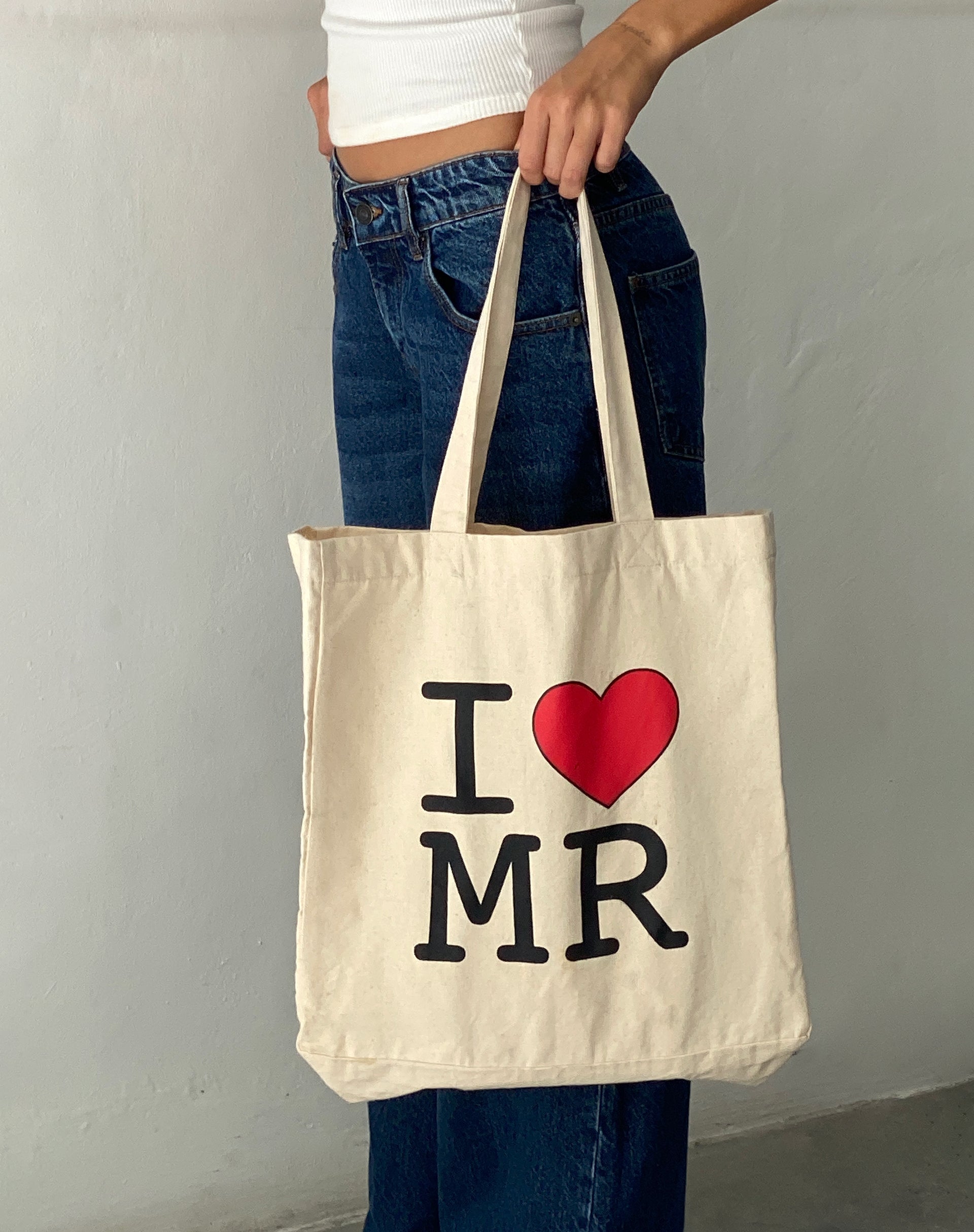 Bild von I Heart MR Tote Bag in Off White