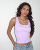 Abbildung von Roxe Ribbed Vest Top in Soft Lilac