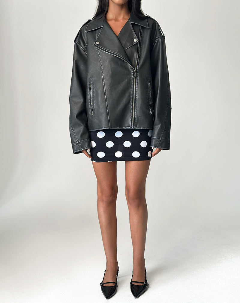 Bild von Lidya Minirock in XL Spot Schwarz
