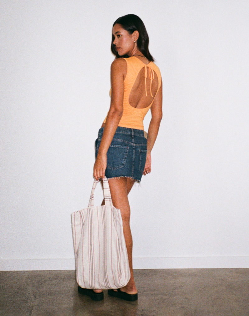 Bild von Runaba Rückenfreies Tank-Top in Faded Orange