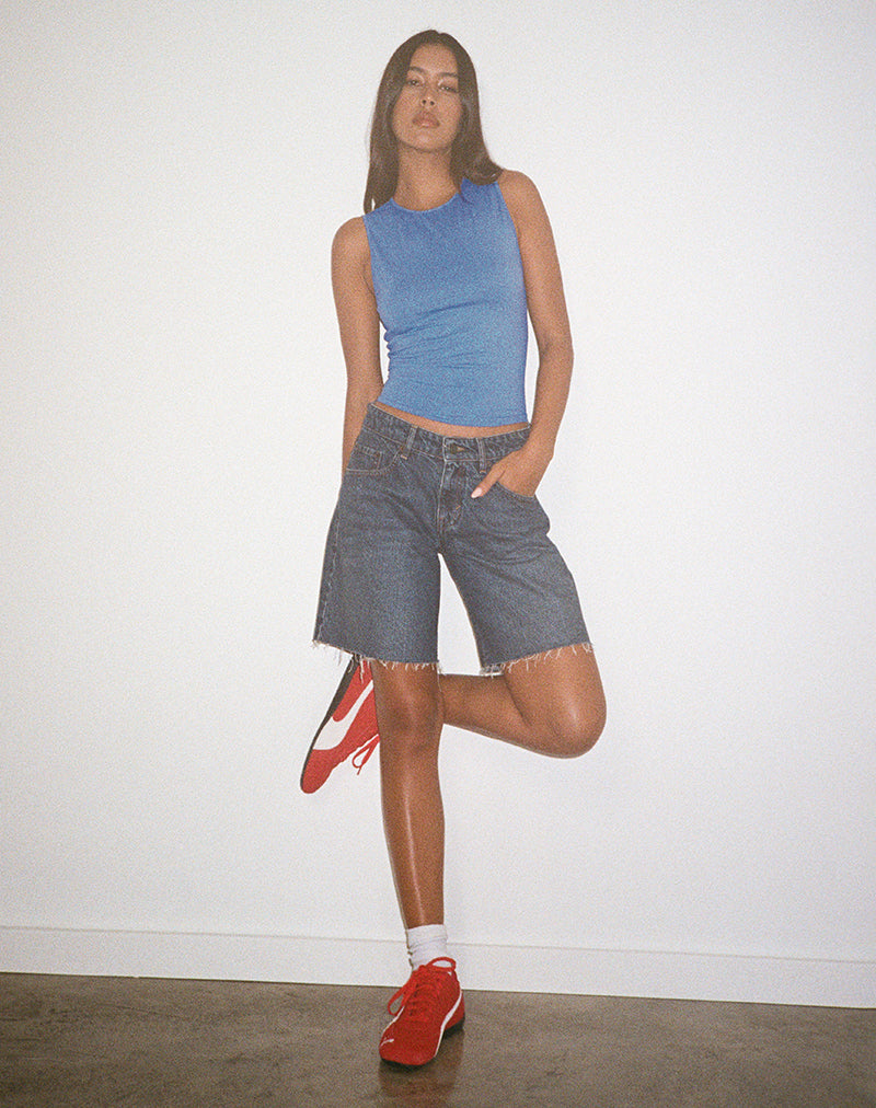 Bild von Runaba Rückenfreies Tank-Top in Ibiza Blau