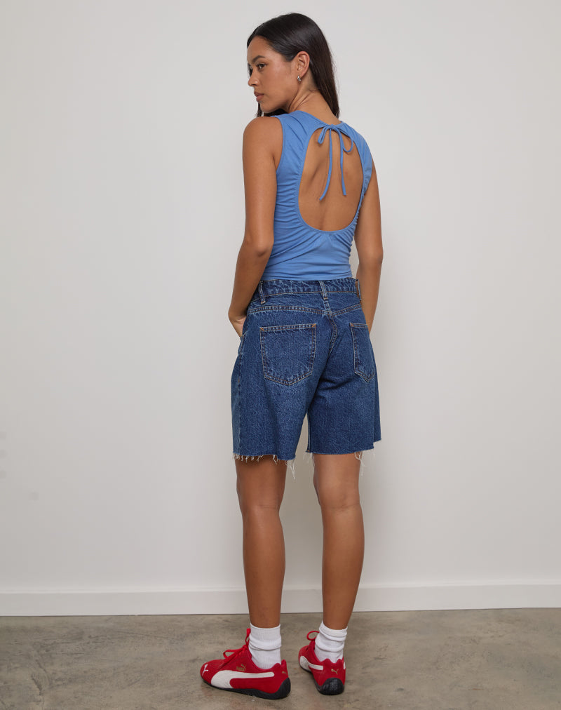 Bild von Runaba Rückenfreies Tank-Top in Ibiza Blau