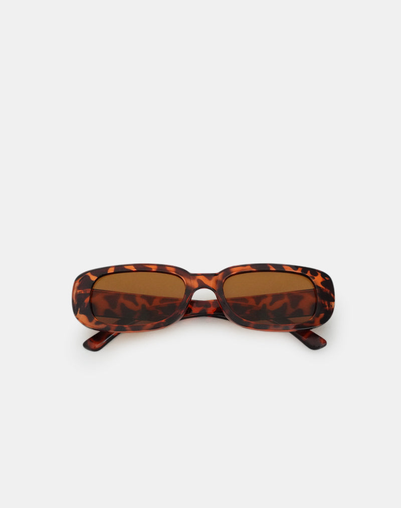 Rustina Sonnenbrille aus opakem Schildpatt