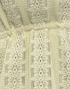 Broderie Blume Spitze Zitrone