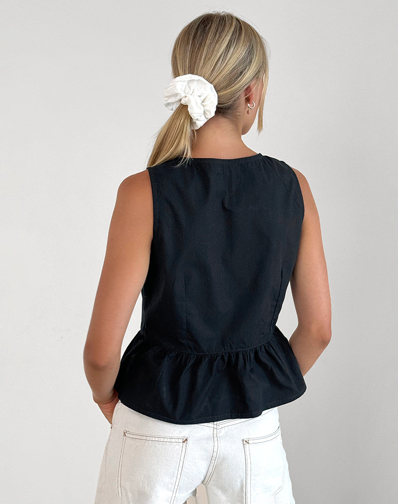 Image of Ryoti Top in Steppschuh mit weißen Schleifen
